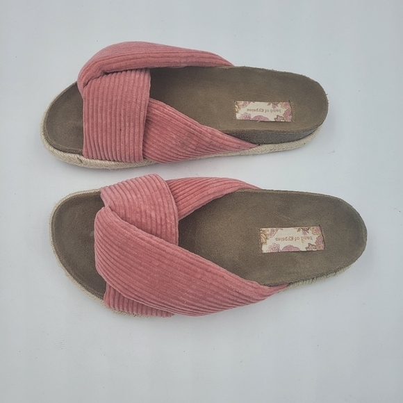 Band of Gypsies Dusty Pink Move Over Comfort Arch Slip On Slide Sandals Size 6 - Picture 4 of 12